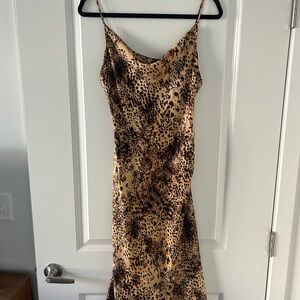 Cheetah Print Midi Dress